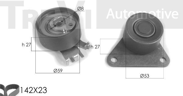 TREVI AUTOMOTIVE Hammashihnasarja KD1234